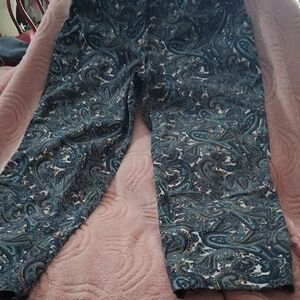 MICHAEL Michael Kors Blue Paisley Trim Jeans